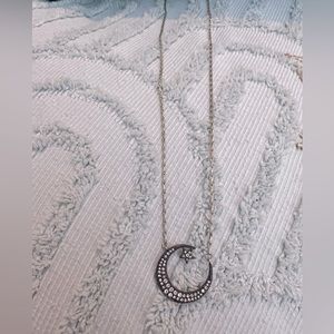 Stella & Dot Crescent Necklace- Gold and Gunmetal